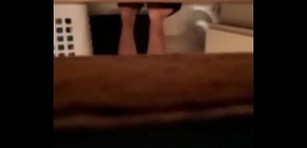  Spying on chubby mexican mom in bathroom please comment